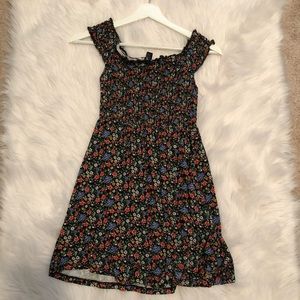 off-the-shoulder floral dress